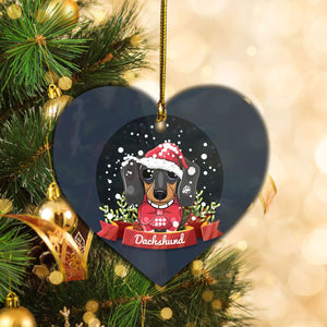 Dachshund Dog Santa Claus, Christmas Ornament, Christmas Gift