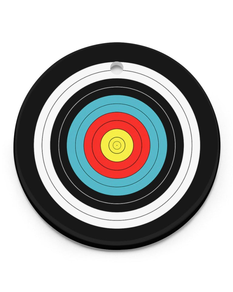 Archer Archery Bullseye Circle Ornament, Christmas Ornament, Christmas Gift