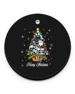 Accountant, Merry Christmas Circle Ornament, Christmas Ornament, Christmas Gift