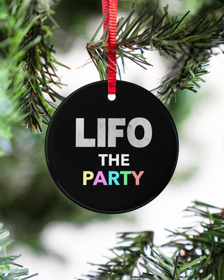 Accountant Lifo The Party Circle Ornament, Christmas Ornament, Christmas Gift