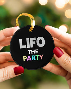 Accountant Lifo The Party Circle Ornament, Christmas Ornament, Christmas Gift