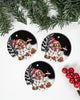 Cavalier King Colorful Present Gift For You Circle Ornament, Christmas Ornament, Christmas Gift