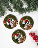 Boston Terrier Ringbell Gift For You Circle Ornament, Christmas Ornament, Christmas Gift