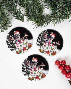 Chihuahua Colorful Present Gift For You Circle Ornament, Christmas Ornament, Christmas Gift