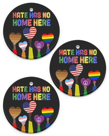 Hate Has No Home Here Ornament Circle Ornament, Christmas Ornament, Christmas Gift