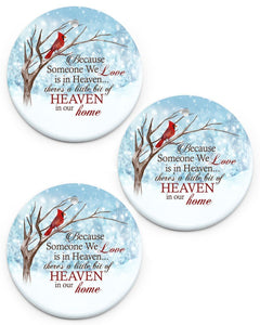 Because Someone We Love Is In Heaven Ornament Circle Ornament, Christmas Ornament, Christmas Gift
