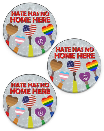 Hate Has No Home Here Christmas Ornament Circle Ornament, Christmas Ornament, Christmas Gift