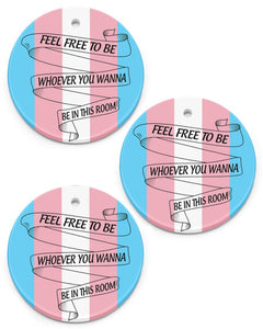 Feel Freee To Be Whoever You Wanna Be Ornament Circle Ornament, Christmas Ornament, Christmas Gift