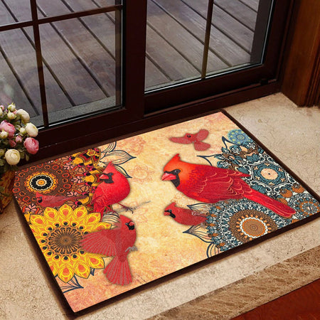 Amazing Cardinal  Welcome Mat House Warming Gift Home Decor Funny Indoor Outdoor Doormat Floor Mat Funny Gift Ideas