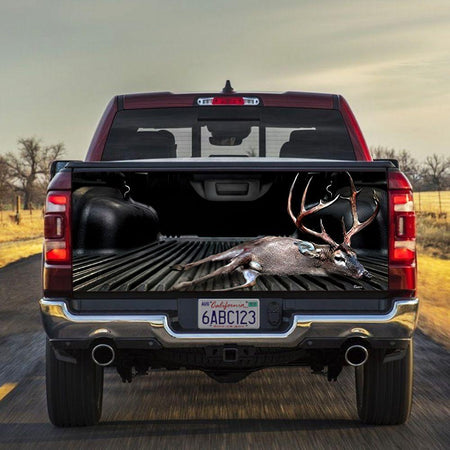 Deer Hunting truck Tailgate Decal Sticker Wrap Mother's Day Father's Day Camping Hunting High Quality Gift Idea Tailgate Wrap Decals For Trucks