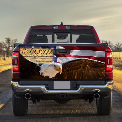 We The People American Patrico truck Tailgate Decal Sticker Wrap Mother's Day Father's Day Camping Hunting Wrap Decals For Trucks