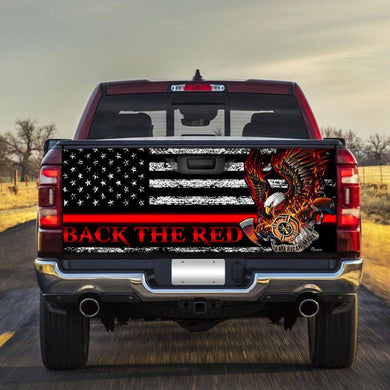 Firefighter. Back The Retruck Tailgate Decal Sticker Wrap Mother's Day Father's Day Camping Hunting Wrap Decals For Trucks