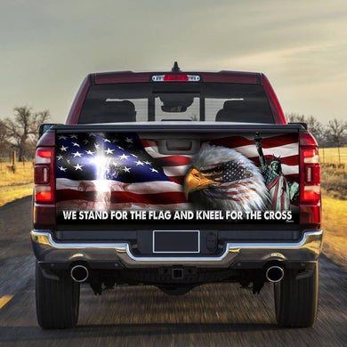 Jesus Christ United We Stand nd truck Tailgate Decal Sticker Wrap Mother's Day Father's Day Camping Hunting Wrap Decals For Trucks