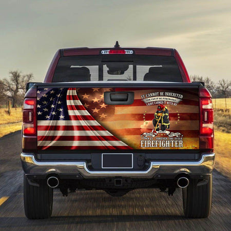 Forever The Title Firefighter truck Tailgate Decal Sticker Wrap Mother's Day Father's Day Camping Hunting Wrap Decals For Trucks