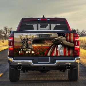 U.s. Veteran I Walked The Walk Truck Tailgate Wrap Mother's Day Father's Day Camping Hunting Wrap Decals For Trucks