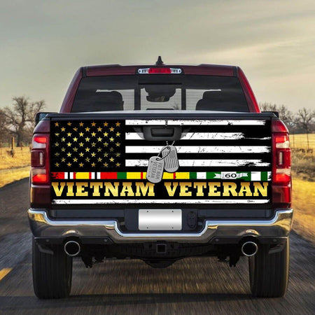 Vietnam Veterans truck Tailgate Decal Sticker Wrap Mother's Day Father's Day Camping Hunting Wrap Decals For Trucks