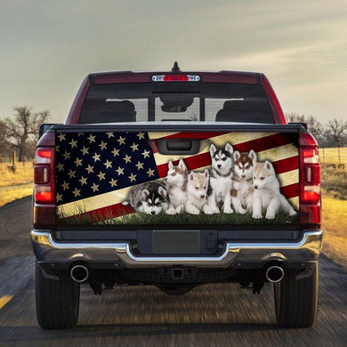 Husky American truck Tailgate Decal Sticker Wrap Mother's Day Father's Day Camping Hunting Wrap Decals For Trucks