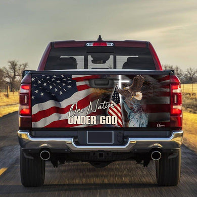 One Nation Under God American truck Tailgate Decal Sticker Wrap Mother's Day Father's Day Camping Hunting Wrap Decals For Trucks