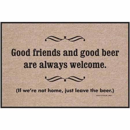 If We'Re Not Home Just Leave The Beer Indoor And Outdoor Indoor Outdoor Doormat Floor Mat Funny Gift Ideas Warm House Gift Welcome Mats Birthday Gift