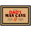 Dad'S Man Cave  Welcome Mat Housewarming Gift Home Decor Funny Indoor Outdoor Doormat Floor Mat Funny Gift Ideas Father Day Gift