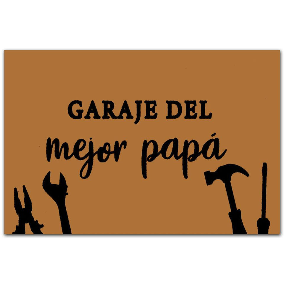 Dads Garage Mejor Papa Regalo Floor Rug Housewarming Gift Home