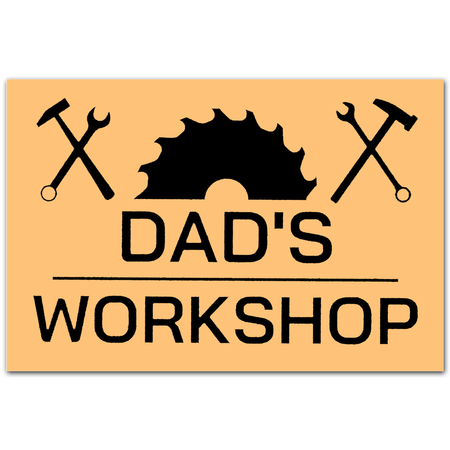 Dad'S Papa'S Workshop Funny  Welcome Mat Housewarming Gift Home Decor Funny Indoor Outdoor Doormat Floor Mat Funny Gift Ideas Father Day Gift Ideas