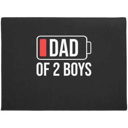 Father'S Day Dad Of 2 Boys Low Battery Funny Indoor Outdoor Doormat Floor Mat Funny Gift Ideas Housewarming Gift Family Welcome Mat