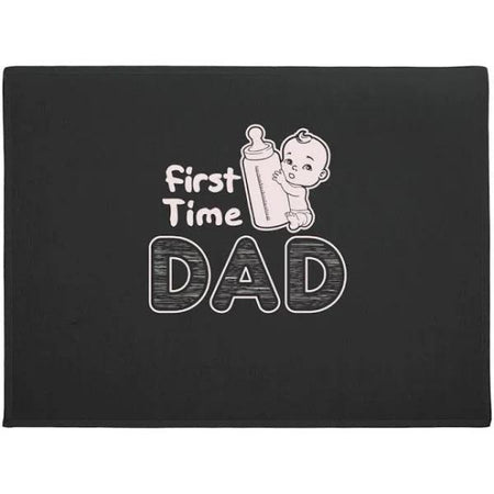 Father'S Day First Time Daddy  Floor Rug Housewarming Gift Home Living Home Decor Funny Indoor Outdoor Doormat Floor Mat Funny Gift Ideas