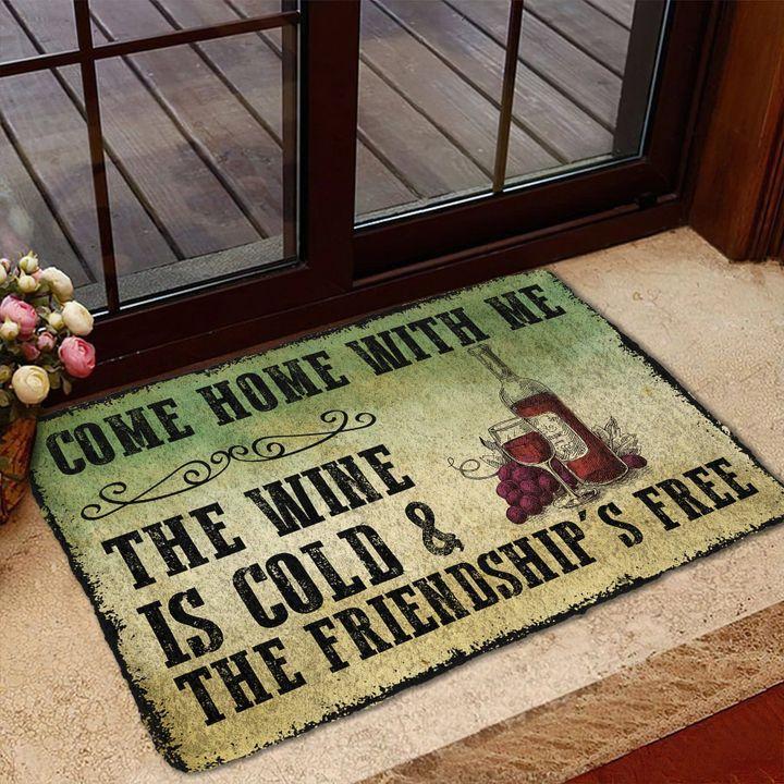 Come Home With Wine Indoor and Outdoor Indoor Outdoor Doormat