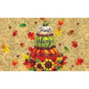 Pumpkin Topiary Friends Always Welcome Welcome Mat Housewarming