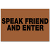 Speak Friend and Enter Funny Welcome Mat Housewarming Gift Home