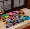 Yarn Knitting Indoor and Outdoor Indoor Outdoor Doormat Floor