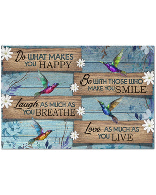 Do What Makes You Happy Hummingbird Indoor Outdoor Doormat Floor Mat Funny Gift Ideas Indoor And Outdoor  Warm House Gift Welcome Mat Home Decor Gift