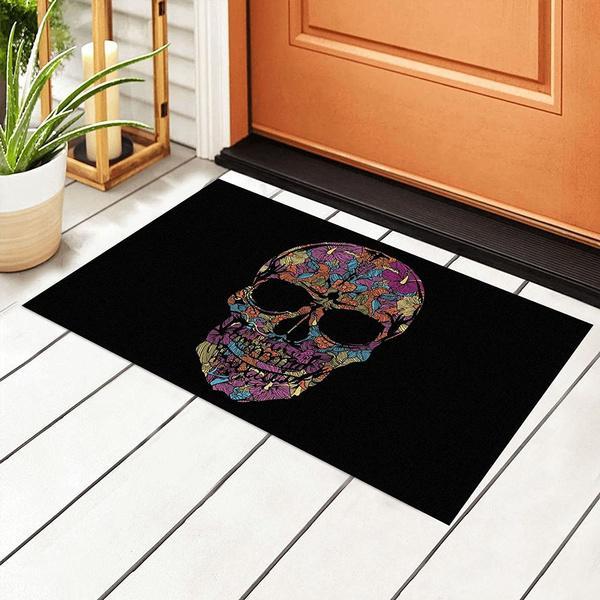 Day Of The Dead Indoor And Outdoor Indoor Outdoor Doormat Floor Mat Funny Gift Ideas Warm House Gift Welcome Mat Birthday Gift For Memorial Loves