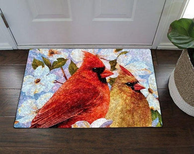 Memorial Cardinal Bird Couple Funny Indoor Outdoor Doormat Floor Mat Funny Gift Ideas Gift Home Decor Warm House Gift Welcome Mat