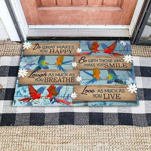 Cardinals Daisy Do What Makes You Happy Be With Those Who Make You Smile Indoor Outdoor Doormat Floor Mat Funny Gift Ideas Welcome Mat House Warming Gift Home Decor Funny Idea