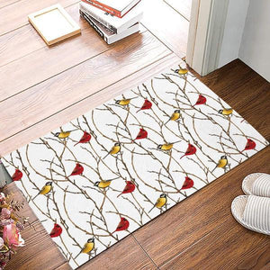 Cardinals Bird Yellow Red Rug Welcome Mat Housewarming Gift Home Decor Funny Gift Ideas Best Gift Idea For Friend Birthday Gift For Memorialday