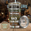 Camellia Personalized Nurse I Am The Storm Stainless Steel Tumbler - Customized Double-Walled Insulation Thermal Cup With Lid Gift For Nurse
