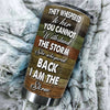 Camellia Personalized Nurse I Am The Storm Stainless Steel Tumbler - Customized Double-Walled Insulation Thermal Cup With Lid Gift For Nurse