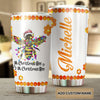 Camellia Personalized Oh Christmas Bee Honey Bee Stainless Steel Tumbler - Double-Walled Insulation Thermal Cup With Lid Gift For Christmas