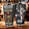 Camellia Personalized Welder Trying To Make Things Idiot Proof Stainless Steel Tumbler - Double-Walled Insulation Thermal Cup With Lid