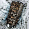 Camellia Personalized Archer I Can Do All Christ Strengthens Me Stainless Steel Tumbler - Double-Walled Insulation Thermal Cup With Lid Gift For Faith Believer