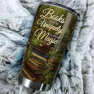 Camellia Personalized Books Are Uniquely Portable Magic Vintage Stainless Steel Tumbler - Double-Walled Insulation Thermal Cup With Lid Gift For Bookworms Nerd