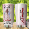 Camellia Personalized All Things Possible With Redhead Mascara Coffee Girl Stainless Steel Tumbler - Double-Walled Insulation Coffee Thermal Cup With Lid Gift For Redhead Girl