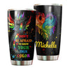 Camellia Personalized Rainbow Dragon LGBT Show Your True Color Stainless Steel Tumbler - Double-Walled Insulation Thermal Cup With Lid Gift For Gay Lesbian
