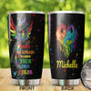 Camellia Personalized Rainbow Dragon LGBT Show Your True Color Stainless Steel Tumbler - Double-Walled Insulation Thermal Cup With Lid Gift For Gay Lesbian
