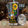 Camellia Personalized Sunflower Hippie Gnome Gonna Be Alright Stainless Steel Tumbler - Double-Walled Insulation Thermal Cup With Lid Gift For Hipster Peace Lover
