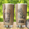Camellia Personalized Pitbull Dog Believe They Have Souls Stainless Steel Tumbler - Double-Walled Insulation Travel Thermal Cup With Lid Gift For Pet Dog Lover