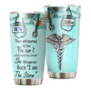Camellia Personalized I Am The Storm Stainless Steel Tumbler - Customized Double-Walled Insulation Thermal Cup With Lid Gift For Nurse Doctor