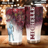 Camellia Personalized Superheroes Wear Scrubs Pandemic Graphics Stainless Steel Tumbler - Double-Walled Insulation Thermal Cup With Lid For Doctor Nurse